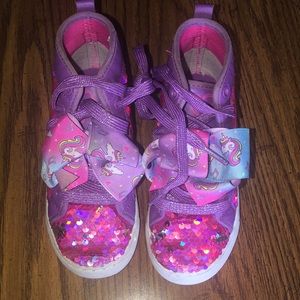 JoJo Siwa girls shoes and purse - shoes size 12